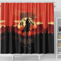 Rodeo Cowboy Shower Curtain Amarillo By Morning - Wonder Print Shop