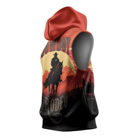 Rodeo Cowboy Sleeveless Hoodie Amarillo By Morning - Wonder Print Shop