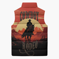Rodeo Cowboy Sleeveless Puffer Jacket Amarillo By Morning - Wonder Print Shop