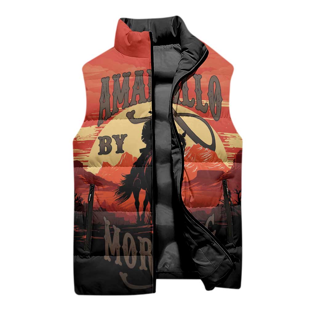 Rodeo Cowboy Sleeveless Puffer Jacket Amarillo By Morning - Wonder Print Shop