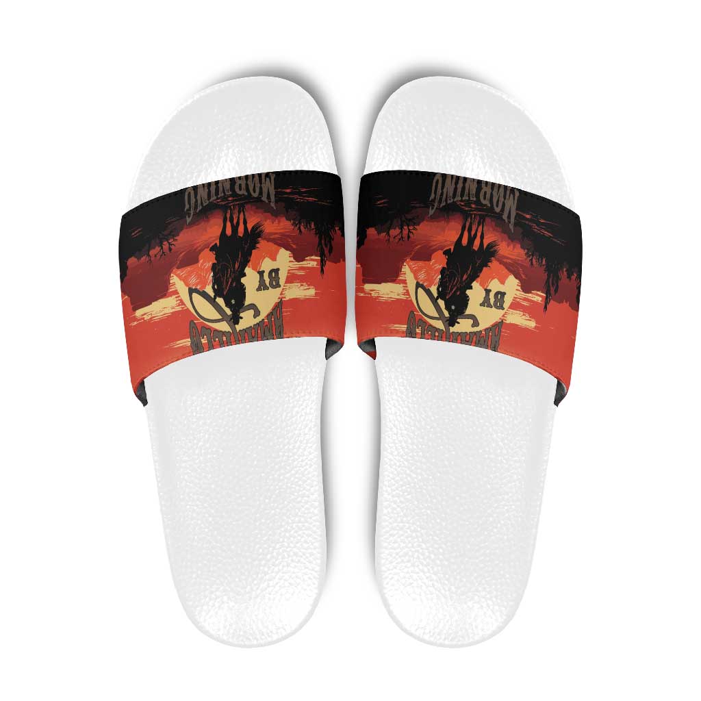 Rodeo Cowboy Slide Sandals Amarillo By Morning - Wonder Print Shop