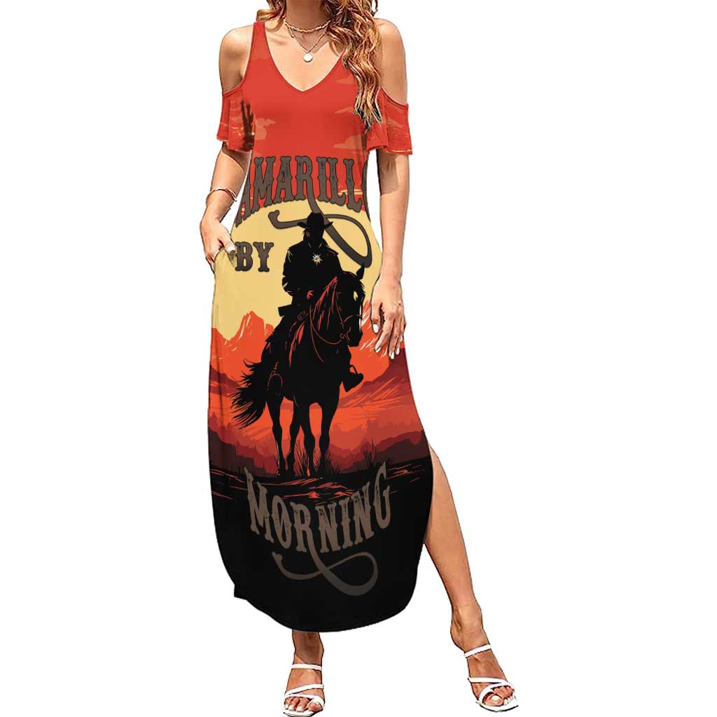 Rodeo Cowboy Summer Maxi Dress Amarillo By Morning - Wonder Print Shop