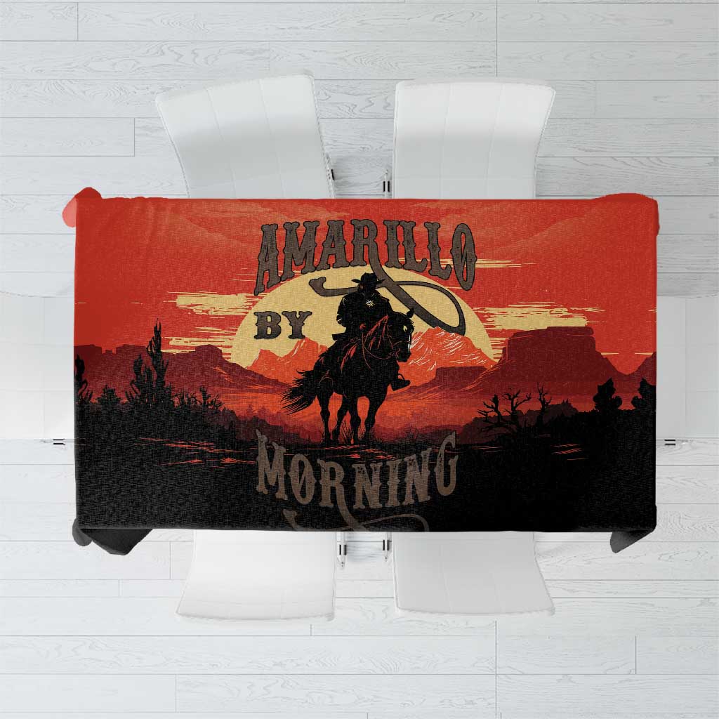 Rodeo Cowboy Tablecloth Amarillo By Morning - Wonder Print Shop