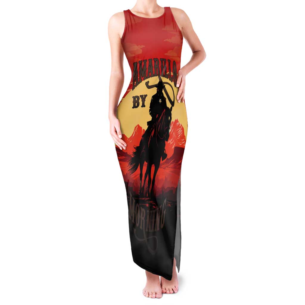 Rodeo Cowboy Tank Maxi Dress Amarillo By Morning - Wonder Print Shop