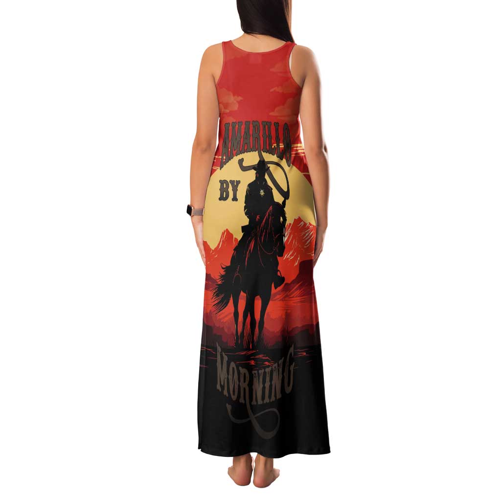 Rodeo Cowboy Tank Maxi Dress Amarillo By Morning - Wonder Print Shop