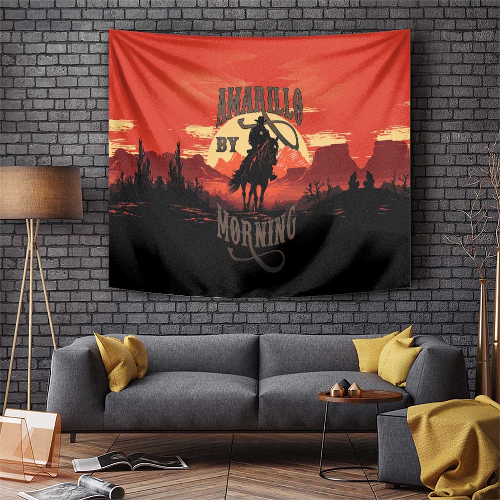 Rodeo Cowboy Tapestry Amarillo By Morning - Wonder Print Shop