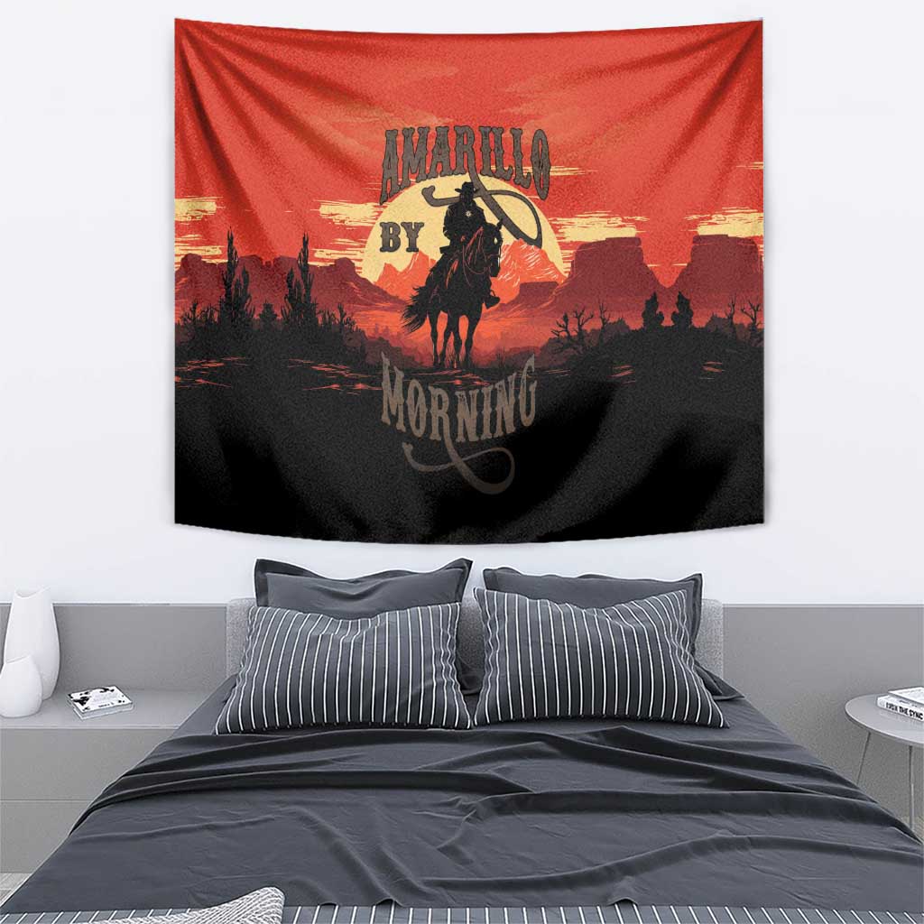 Rodeo Cowboy Tapestry Amarillo By Morning - Wonder Print Shop