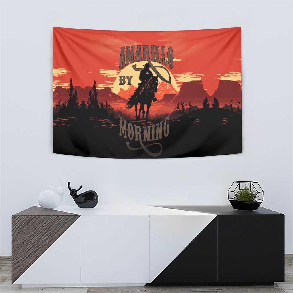 Rodeo Cowboy Tapestry Amarillo By Morning - Wonder Print Shop