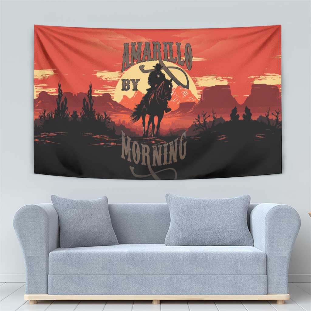 Rodeo Cowboy Tapestry Amarillo By Morning - Wonder Print Shop