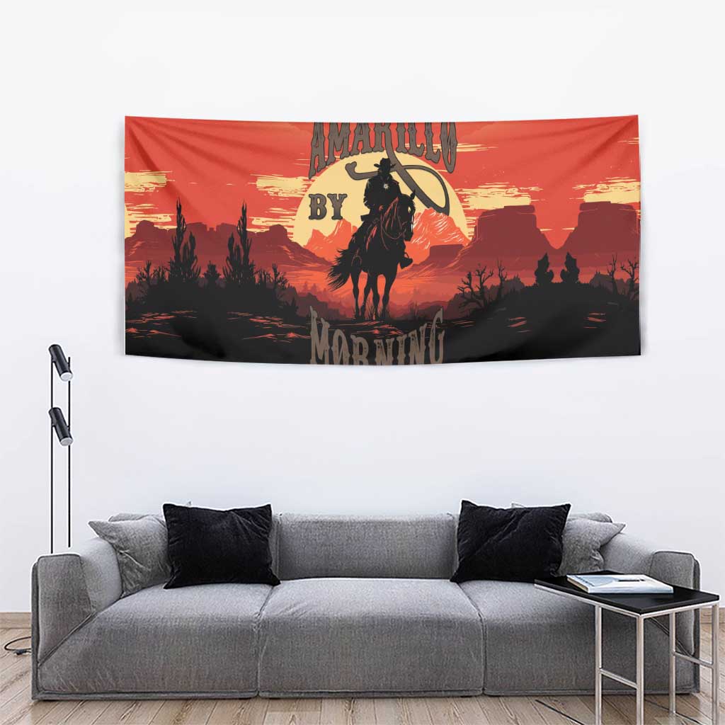 Rodeo Cowboy Tapestry Amarillo By Morning - Wonder Print Shop