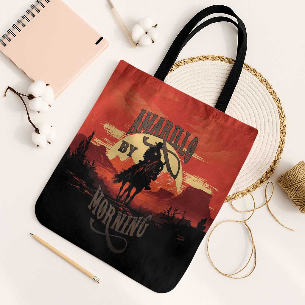 Rodeo Cowboy Tote Bag Amarillo By Morning - Wonder Print Shop