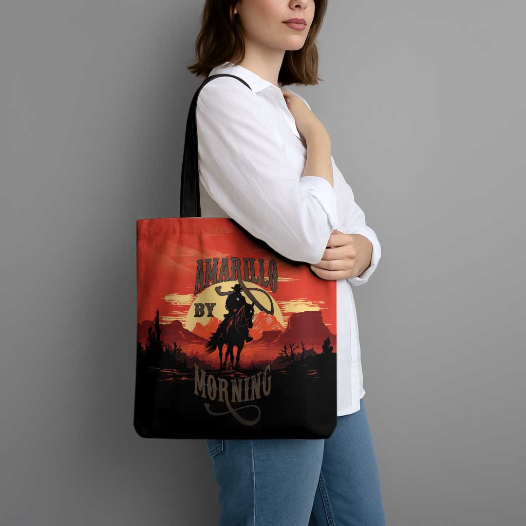 Rodeo Cowboy Tote Bag Amarillo By Morning - Wonder Print Shop