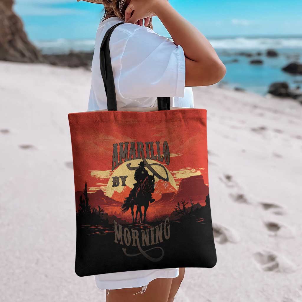 Rodeo Cowboy Tote Bag Amarillo By Morning - Wonder Print Shop