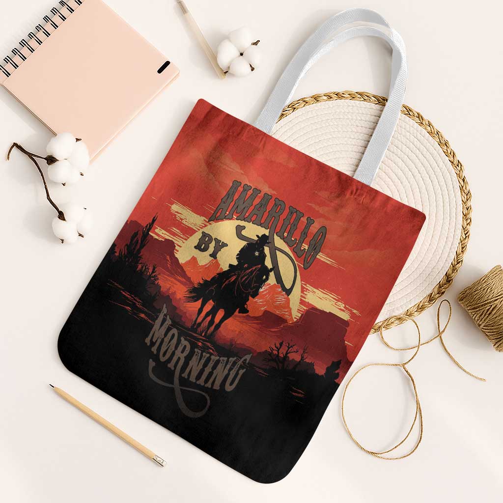 Rodeo Cowboy Tote Bag Amarillo By Morning - Wonder Print Shop