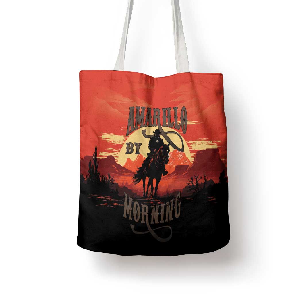 Rodeo Cowboy Tote Bag Amarillo By Morning - Wonder Print Shop
