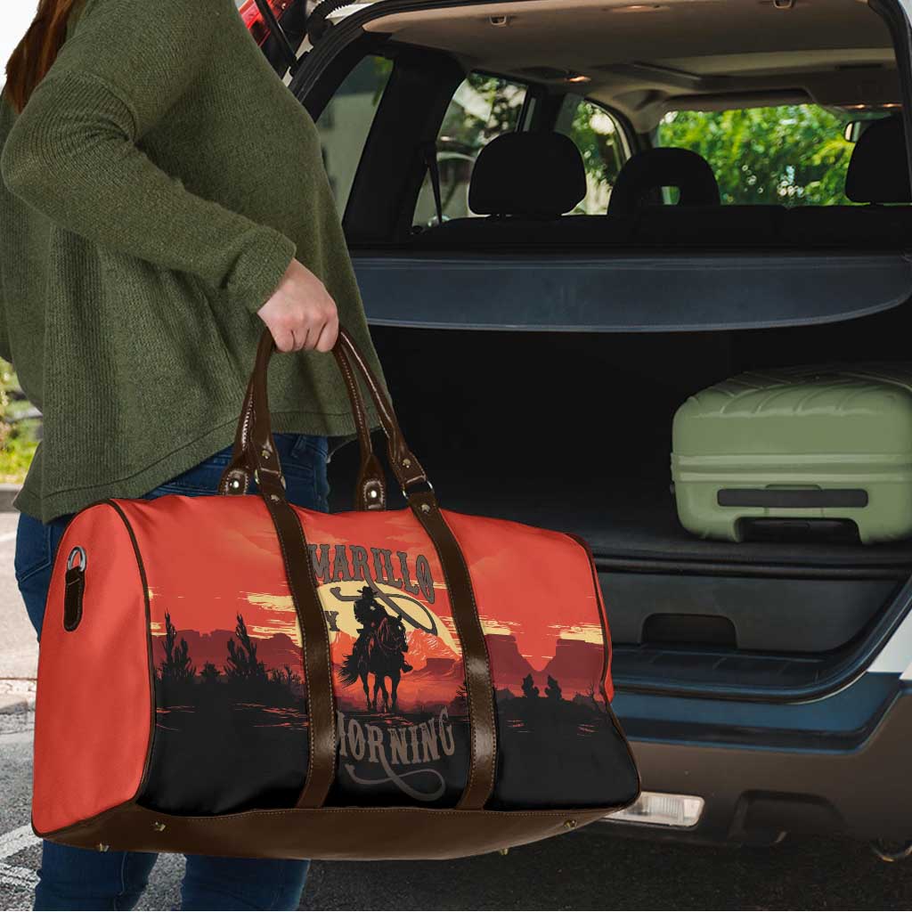 Rodeo Cowboy Travel Bag Amarillo By Morning - Wonder Print Shop