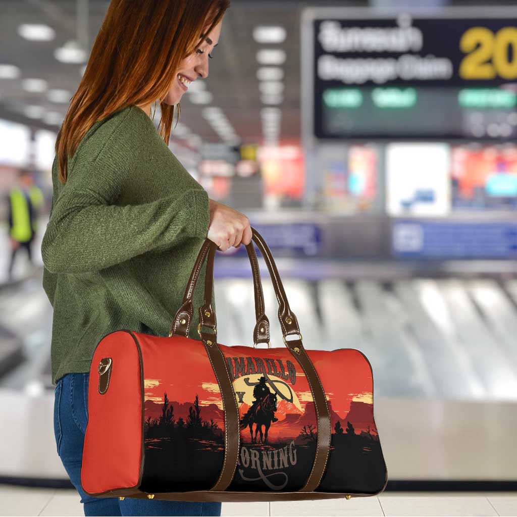 Rodeo Cowboy Travel Bag Amarillo By Morning - Wonder Print Shop