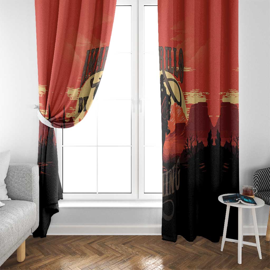Rodeo Cowboy Window Curtain Amarillo By Morning - Wonder Print Shop