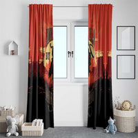 Rodeo Cowboy Window Curtain Amarillo By Morning - Wonder Print Shop