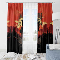 Rodeo Cowboy Window Curtain Amarillo By Morning - Wonder Print Shop