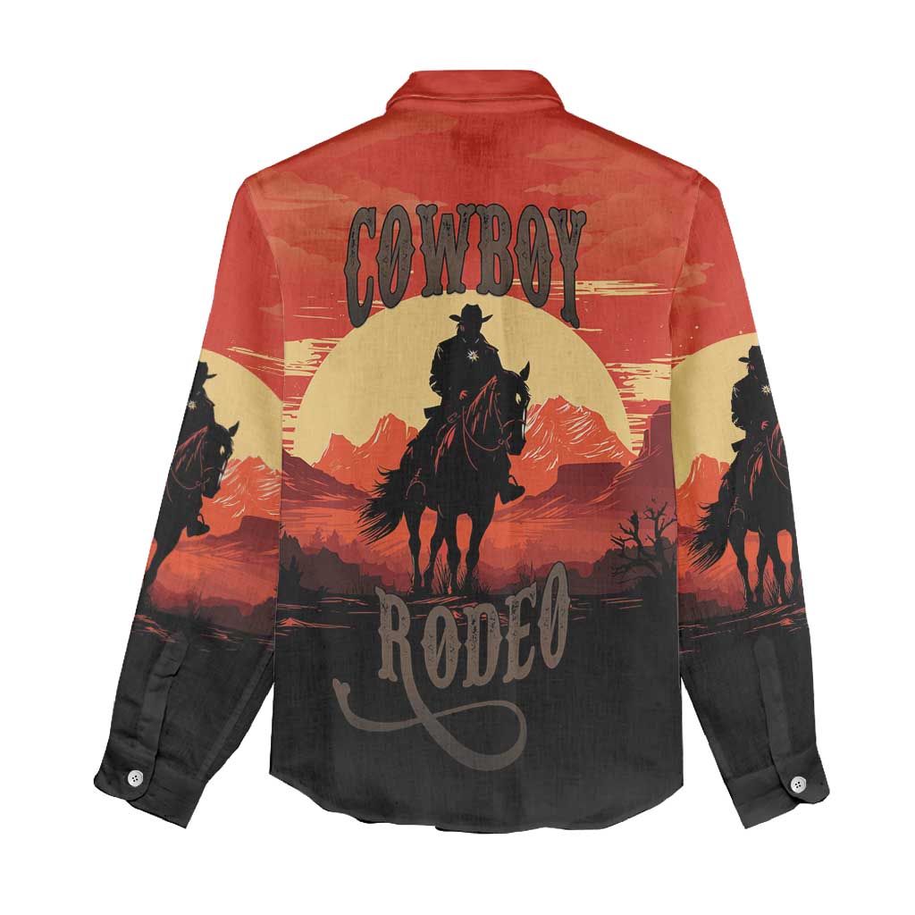Rodeo Cowboy Women Casual Shirt Amarillo By Morning - Wonder Print Shop