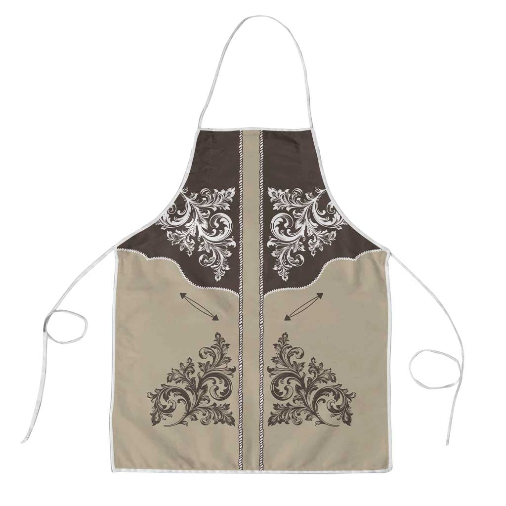 Vintage Western Cowboy Apron Brown Version - Wonder Print Shop