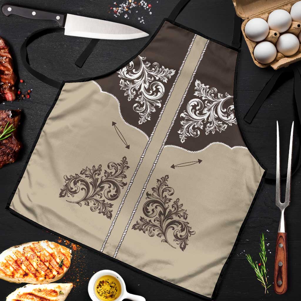 Vintage Western Cowboy Apron Brown Version - Wonder Print Shop