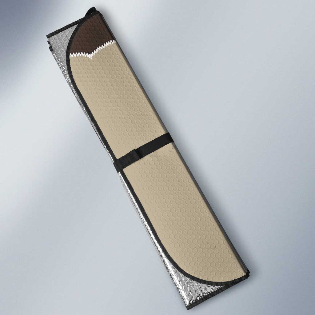 Vintage Western Cowboy Auto Sun Shade Brown Version - Wonder Print Shop