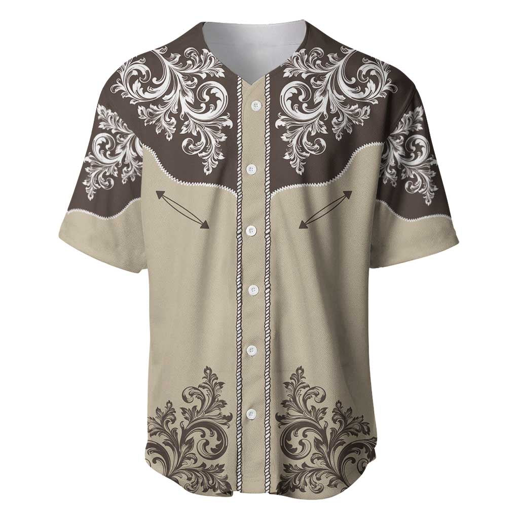 Vintage Western Cowboy Baseball Jersey Brown Version - Wonder Print Shop