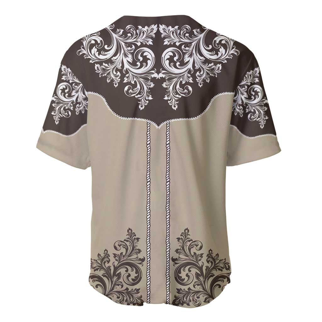 Vintage Western Cowboy Baseball Jersey Brown Version - Wonder Print Shop