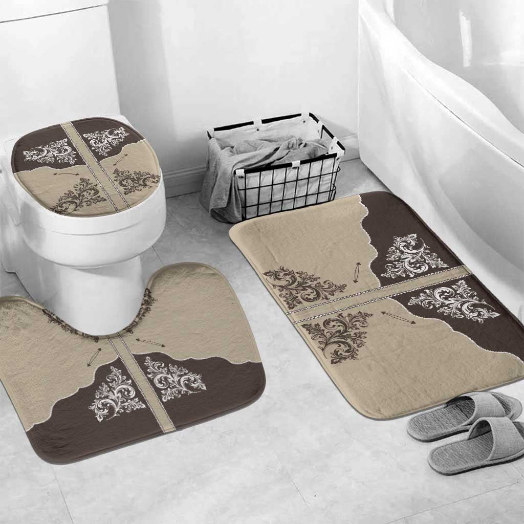 Vintage Western Cowboy Bathroom Set Brown Version - Wonder Print Shop