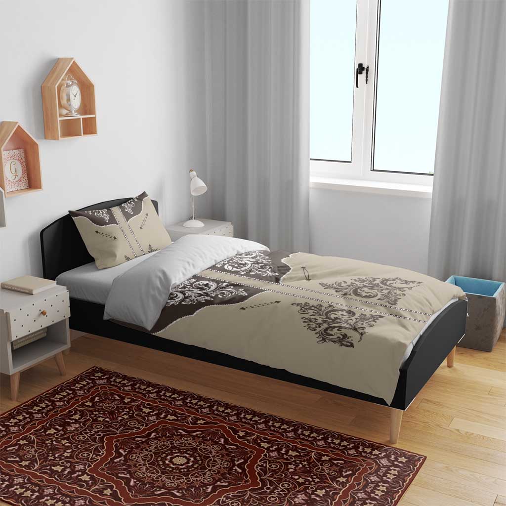 Vintage Western Cowboy Bedding Set Brown Version - Wonder Print Shop