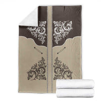 Vintage Western Cowboy Blanket Brown Version - Wonder Print Shop