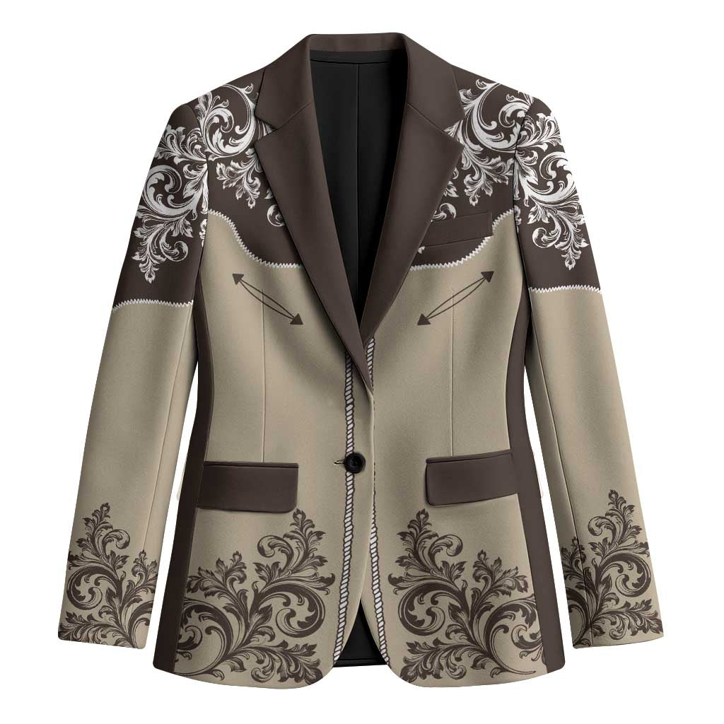 Vintage Western Cowboy Blazer Brown Version - Wonder Print Shop