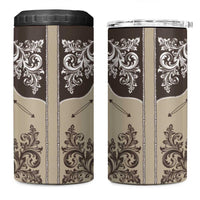 Vintage Western Cowboy 4 in 1 Can Cooler Tumbler Brown Version - Wonder Print Shop