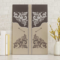 Vintage Western Cowboy Canvas Wall Art Brown Version - Wonder Print Shop