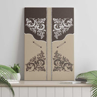 Vintage Western Cowboy Canvas Wall Art Brown Version - Wonder Print Shop