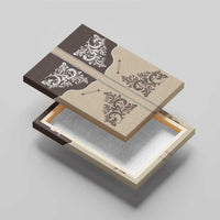 Vintage Western Cowboy Canvas Wall Art Brown Version - Wonder Print Shop