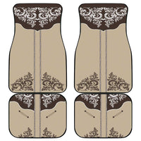 Vintage Western Cowboy Car Mats Brown Version - Wonder Print Shop