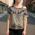 Vintage Western Cowboy Cross Shoulder Shirt Brown Version - Wonder Print Shop