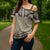 Vintage Western Cowboy Cross Shoulder Shirt Brown Version - Wonder Print Shop
