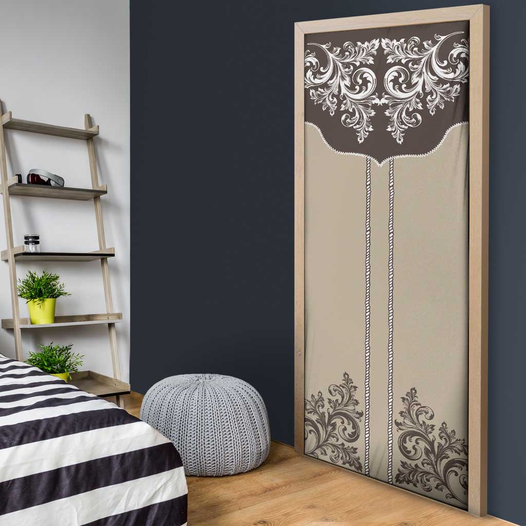 Vintage Western Cowboy Door Cover Brown Version - Wonder Print Shop