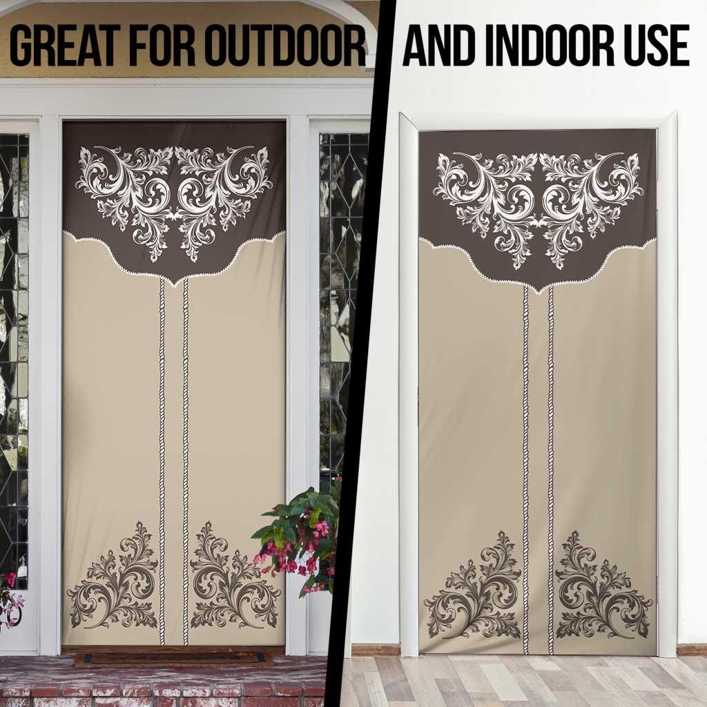 Vintage Western Cowboy Door Cover Brown Version - Wonder Print Shop