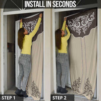 Vintage Western Cowboy Door Cover Brown Version - Wonder Print Shop