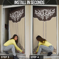 Vintage Western Cowboy Door Cover Brown Version - Wonder Print Shop