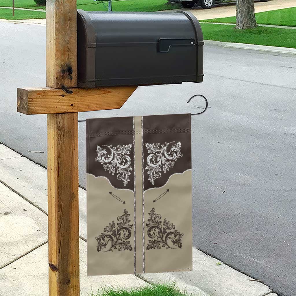 Vintage Western Cowboy Garden Flag Brown Version - Wonder Print Shop