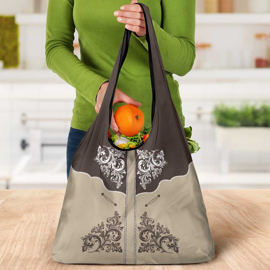 Vintage Western Cowboy Grocery Bag Brown Version - Wonder Print Shop