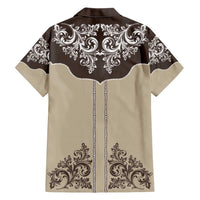 Vintage Western Cowboy Hawaiian Shirt Brown Version - Wonder Print Shop