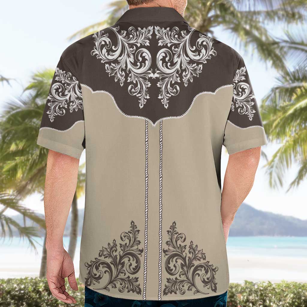 Vintage Western Cowboy Hawaiian Shirt Brown Version - Wonder Print Shop