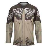 Vintage Western Cowboy Hockey Jersey Brown Version - Wonder Print Shop